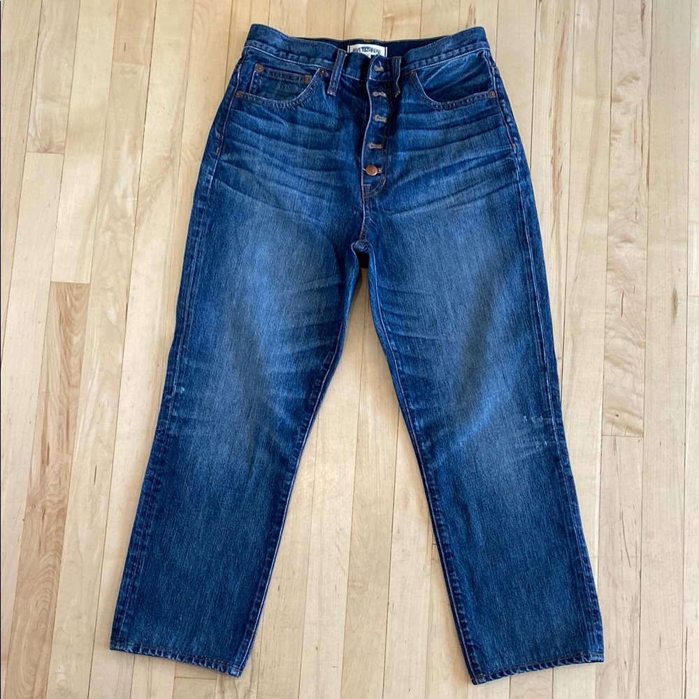 Rivet and Thread button fly relaxed jeans 28x25
